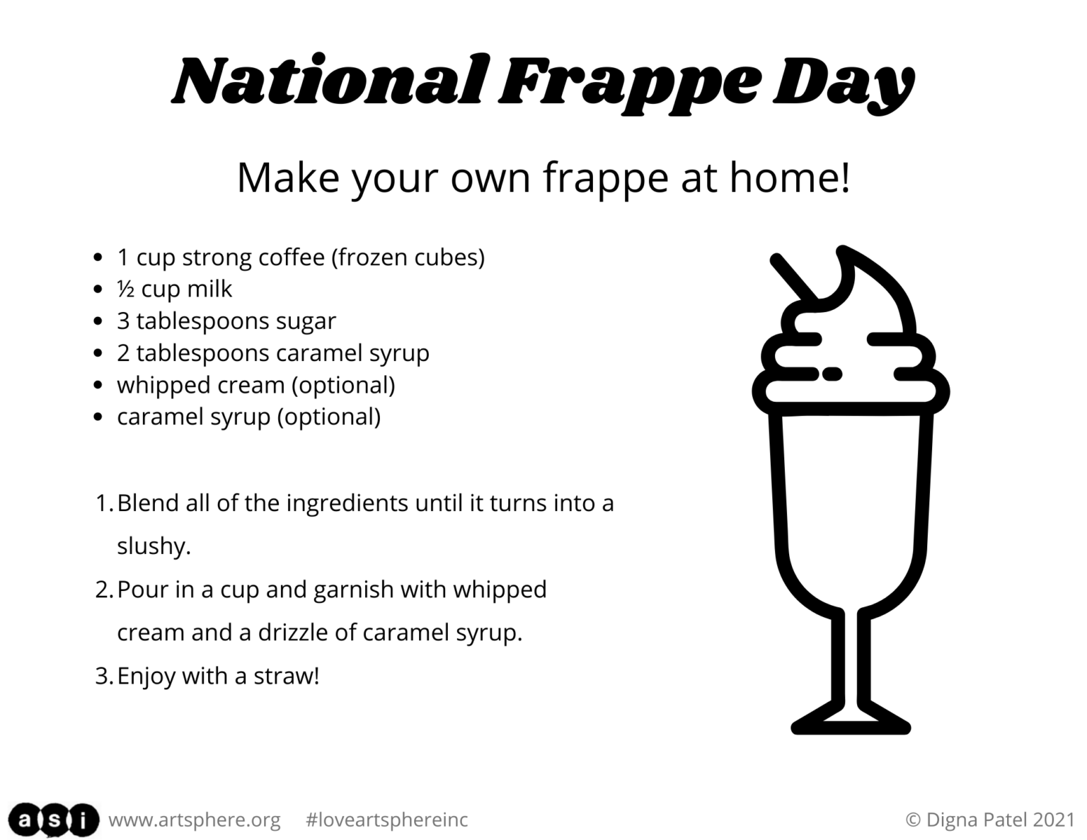 National Frappe Day Art Sphere Inc