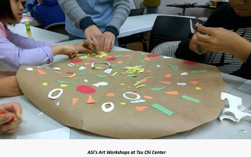 Art workshop at Tzu Chi Center