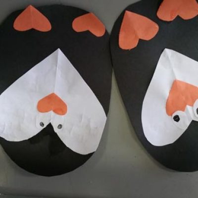 Paper Heart Penguins