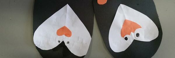 Paper Heart Penguins
