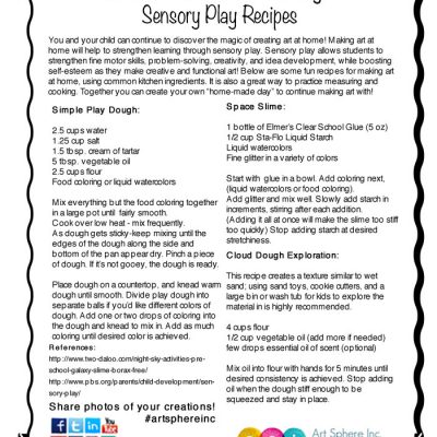 Sensory Play Recipes