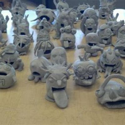 Pinch Pot Clay Monsters