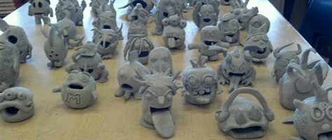 Pinch Pot Clay Monsters