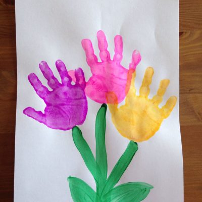 Hand-print Flowers