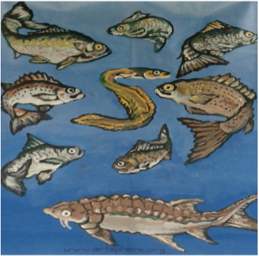 Fairmount Waterworks Fish Mural