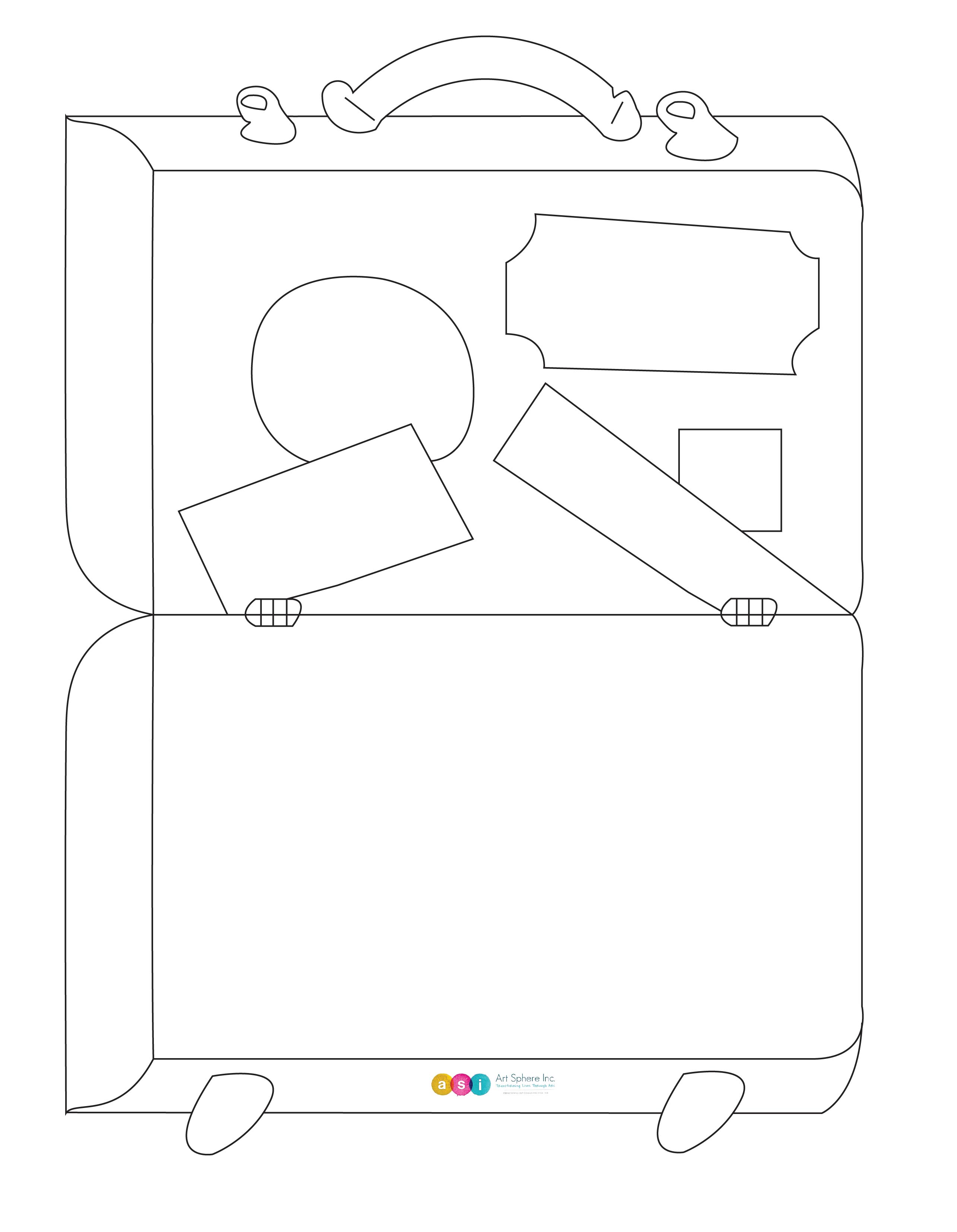 Printable Suitcase Template