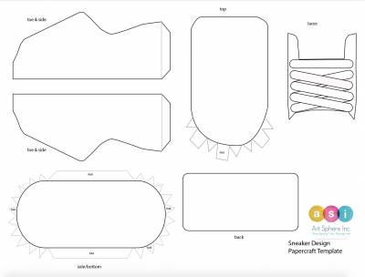 Design-Sneaker Papercraft Handout