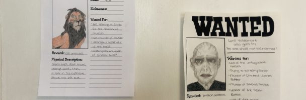 Wanted Posters for Story Villains Handout