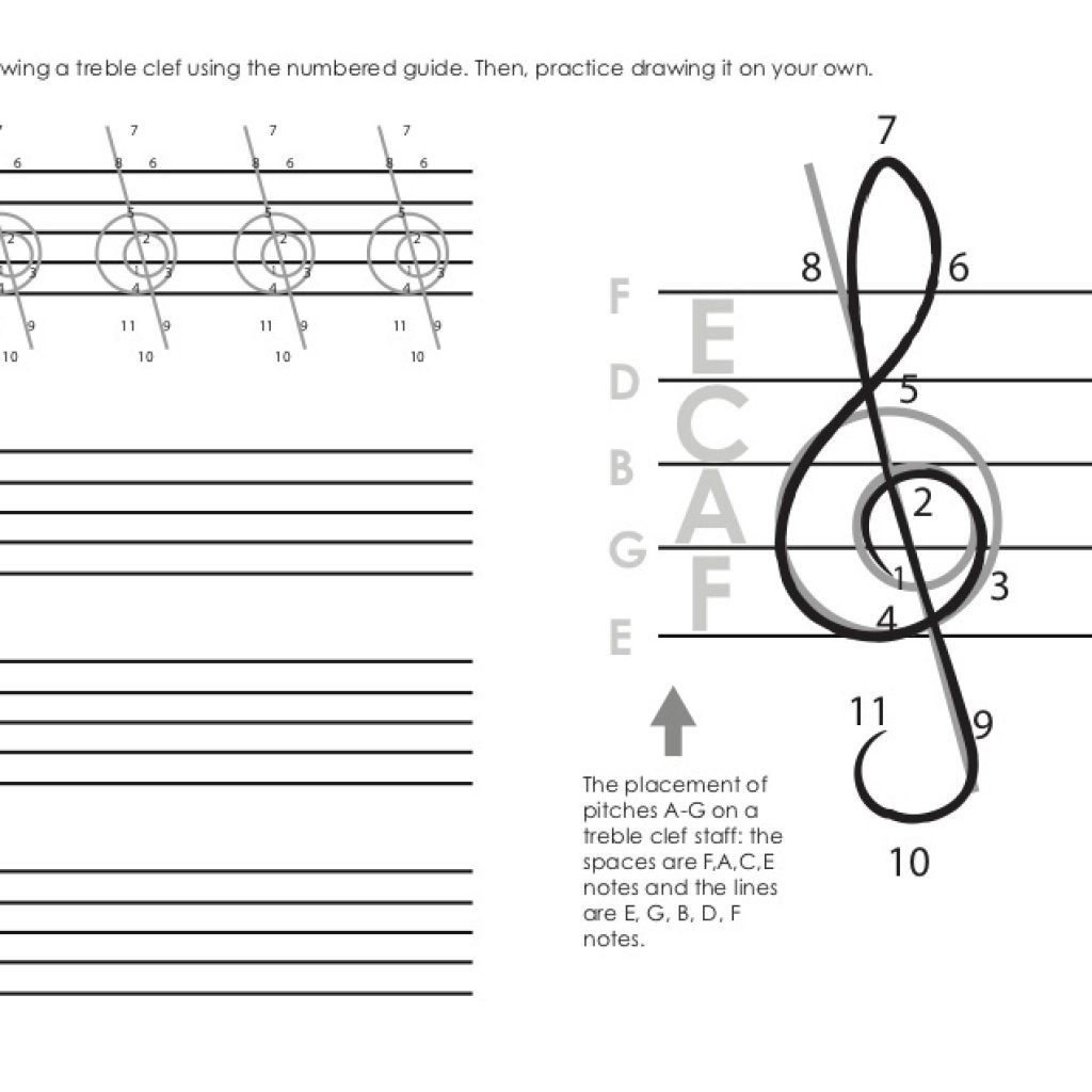 How to Draw a Treble Clef