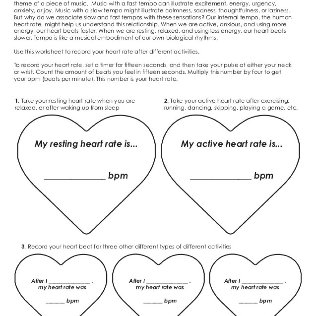 Musical Heartbeat Handout