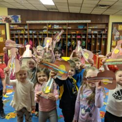 Children with Paper Instruments