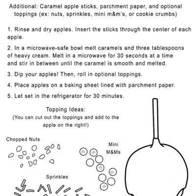 Caramel Apple Recipe Handout