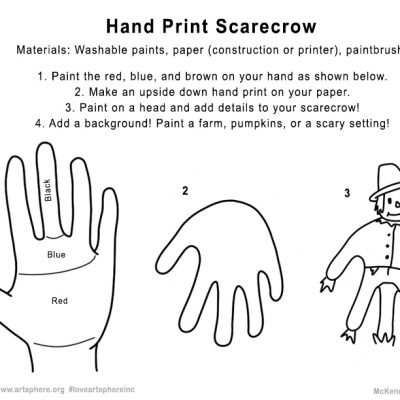 Handprint Scarecrow Handout