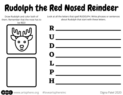 Rudolph the Red Nosed Reindeer Handout
