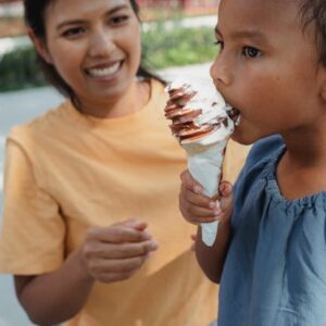 Enjoying Ice Cream