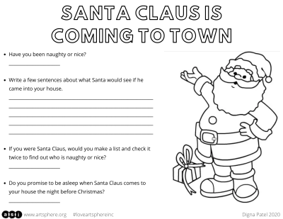 Santa Claus is Coming to Town Handout