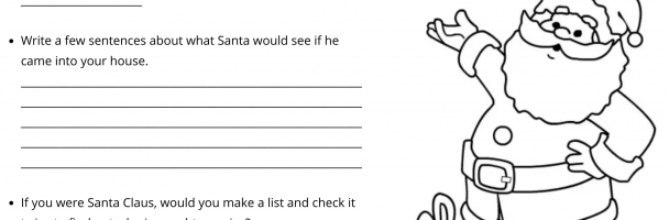 Santa Claus is Coming to Town Handout