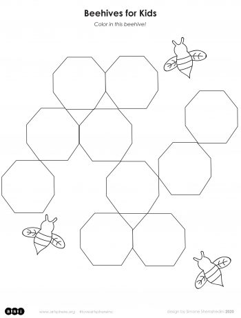 Beehive Coloring Handout | Art Sphere Inc.