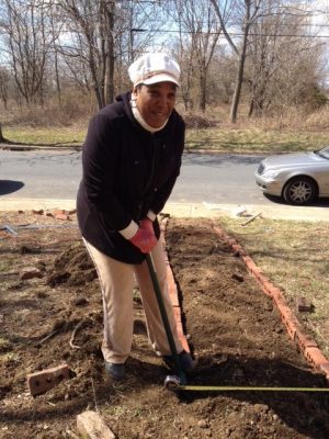 Volunteers working with Fork