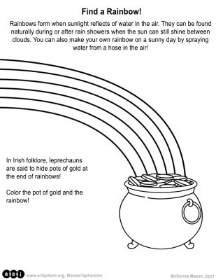 National Find a Rainbow Day Handout