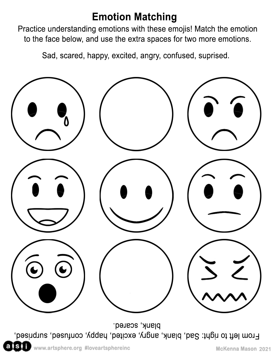 Match the Emotions worksheet