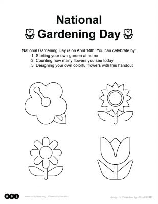 National Gardening Day Handout