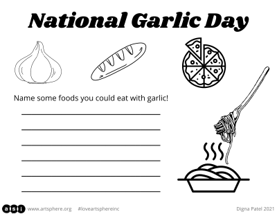 National Garlic Day Handout