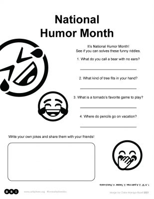 National Humor Month Handout