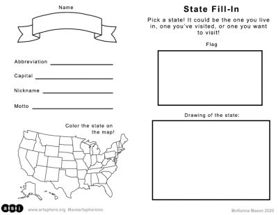 State Fill-In Handout