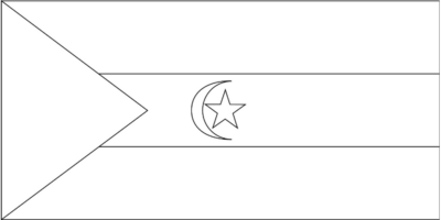 Western Sahara Coloring Flag