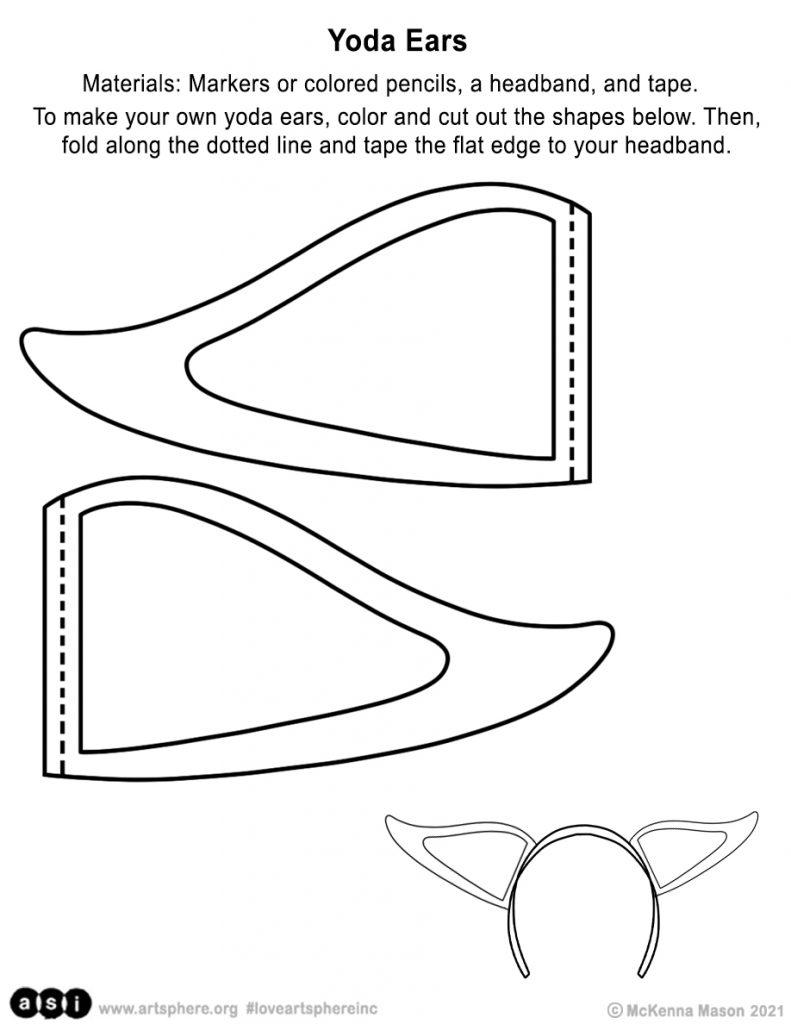 Yoda Ears Headband Craft and Tutorial Headband crafts Star wars