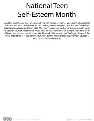 National Teen Self-Esteem Month