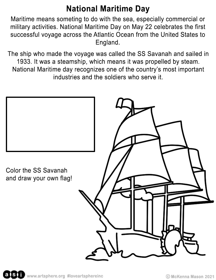 National Maritime Day Handout – Art Sphere Inc.