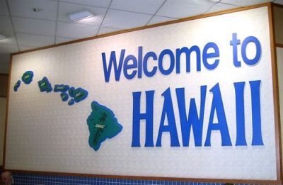Hawaii welcome sign