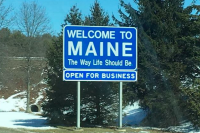 Welcome to Maine Sign
