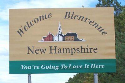 New Hampshire Welcome sign