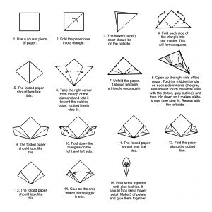 Kusudama Origami Flower Instructions