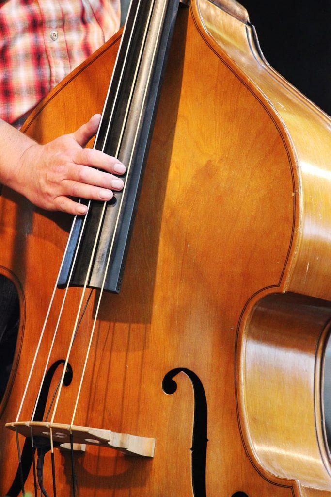 Double Bass being played