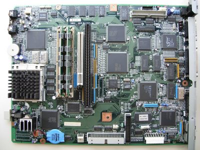 Picture of motherboard