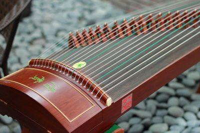 Close-up of a Guzheng