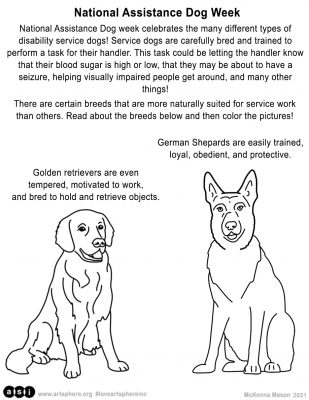 International Assistance Dog Week Handout