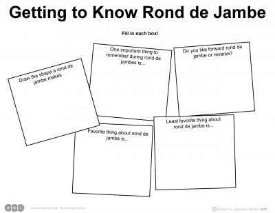 Getting to Know Rond de Jambe Handout