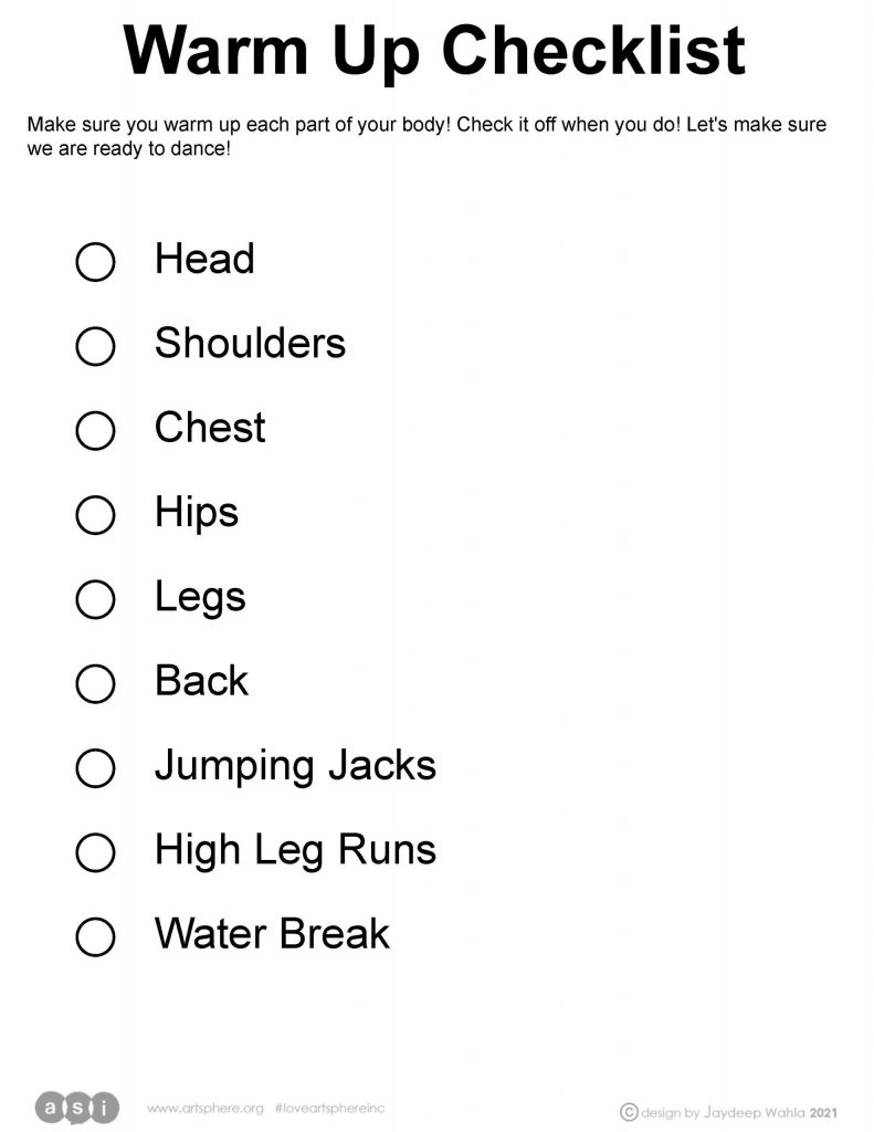 Warm-up Checklist