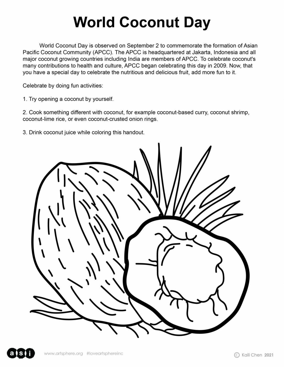 World Coconut Day Art Sphere Inc.