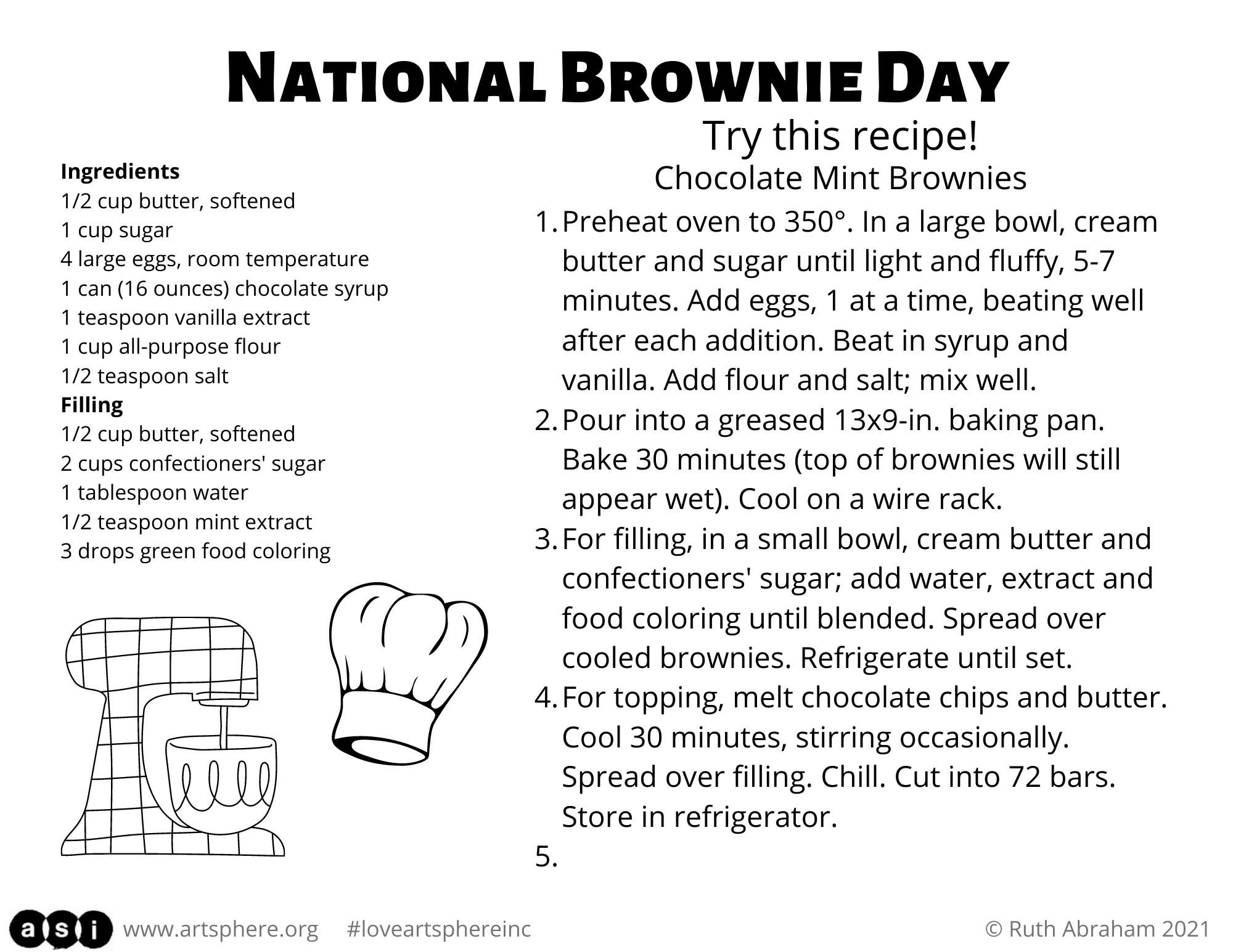 National Brownie Day Art Sphere Inc.