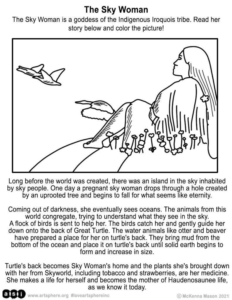 Sky Woman and the Big Turtle: An Iroquois Creation Myth: Yasuda, Anita:  9781616418823: Books 
