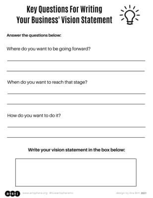 Writing a Vision Statement Handout