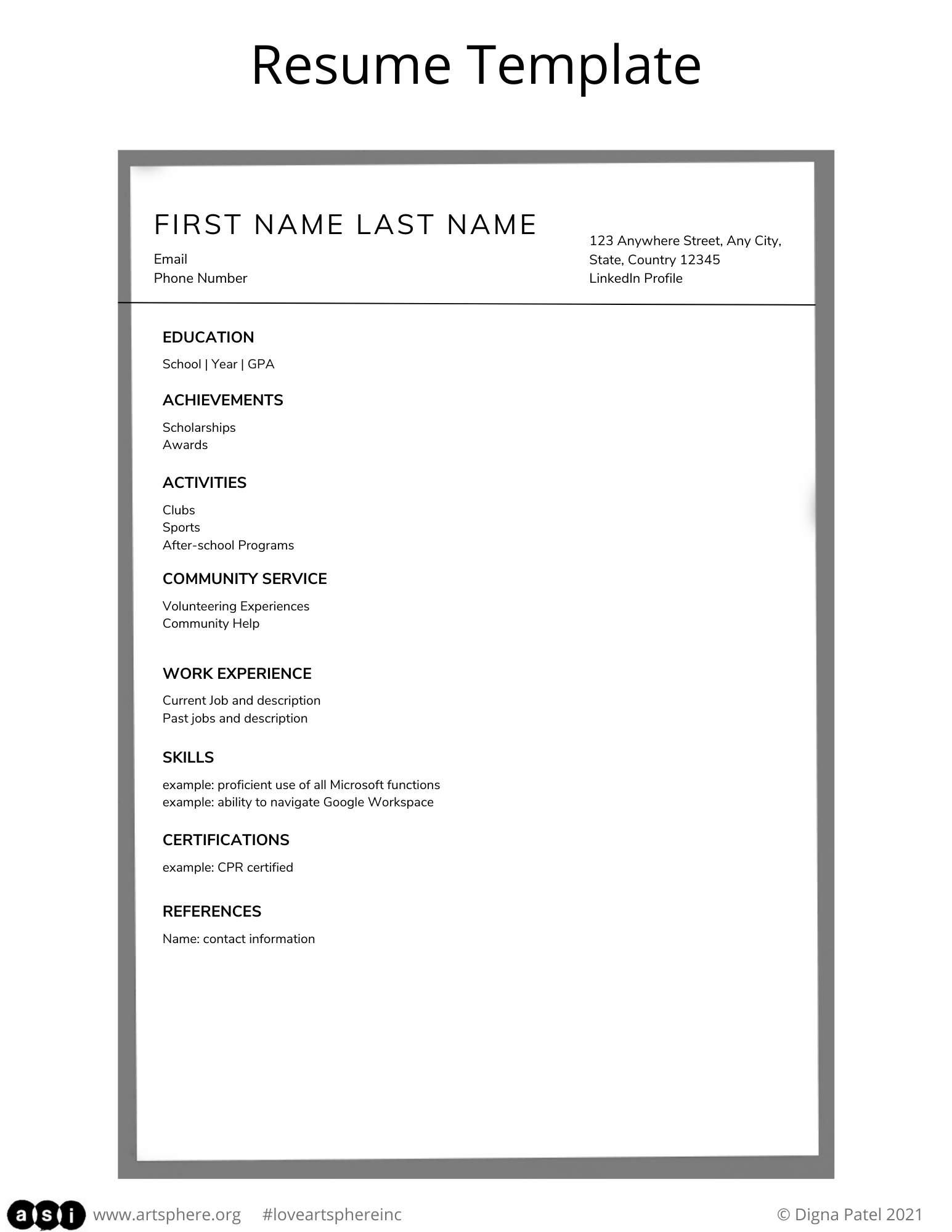 how to write a resume on paper