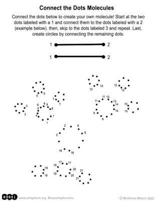 Connect the Dots Molecules Handout | Art Sphere Inc.