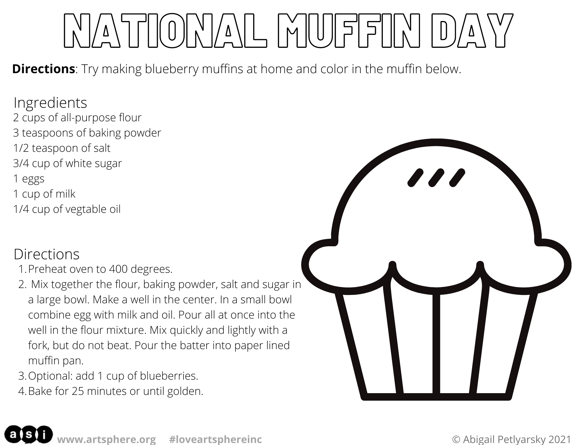 National Muffin Day | Art Sphere Inc.